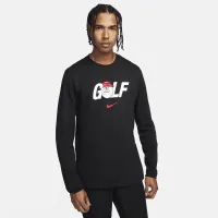 Nike мужские Long-Sleeve для гольфа футболка цвет черный