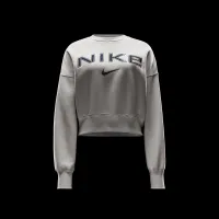 Nike Sportswear Phoenix Fleece жіноча Over-оверсайз Crew-Neck Logo світшот колір коричневий