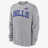 Buffalo Bills Club чоловічі Nike NFL Pullover Crew колір сірий