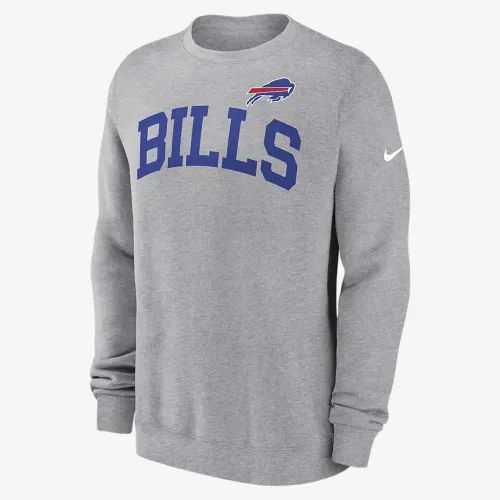 Buffalo Bills Club чоловічі Nike NFL Pullover Crew колір сірий