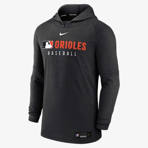 Baltimore Orioles Authentic Collection мужские Nike Dri-FIT MLB Pullover Толстовка с капюшоном цвет черный