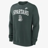 Michigan State Spartans Legacy Classic Arch Over Logo чоловічі Nike College Pullover Crew колір зелений
