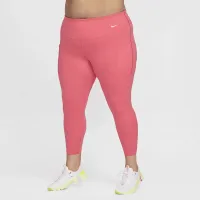 Nike Universa женская Medium-Support С высокой Талией 7/8 лосины с карманами(большие размеры) Pink