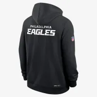 Philadelphia Eagles Initial Home Sideline чоловічі Nike Dri-FIT NFL Pullover Толстовка з капюшоном колір чорний