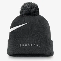 Boston колір червоний Sox Peak чоловічі Nike MLB Cuffed Pom Beanie колір чорний
