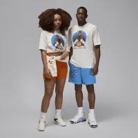 Nike Jordan Artist Series by Darien Birks мужские футболка цвет белый