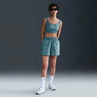 Nike Sportswear Chill Poplin женская Slim Cropped Tank Top синий