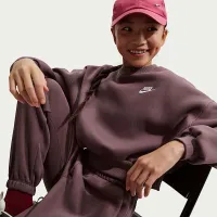 Nike Sportswear Club Fleece Girls' Boxy Crew-Neck свитшот цвет фиолетовый