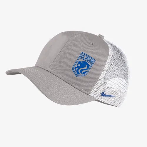 OL Reign Classic99 Nike Soccer Trucker Hat цвет серый