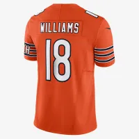Caleb Williams Chicago Bears мужские Nike Dri-FIT NFL Limited Jersey Orange