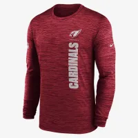 Arizona Cardinals Sideline Velocity мужские Nike Dri-FIT NFL Long-Sleeve футболка цвет красный