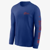 New York Giants All Out чоловічі Nike NFL Long-Sleeve футболка блакитний