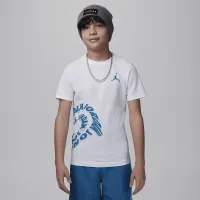 Nike Jordan Warped Galaxy Big детские Graphic футболка цвет белый