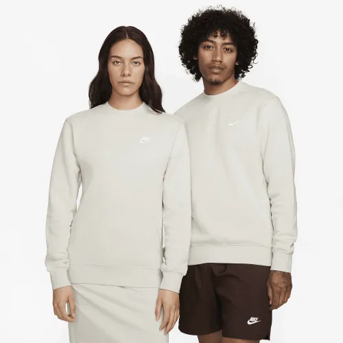 Nike Sportswear Club Fleece мужские Crew цвет серый