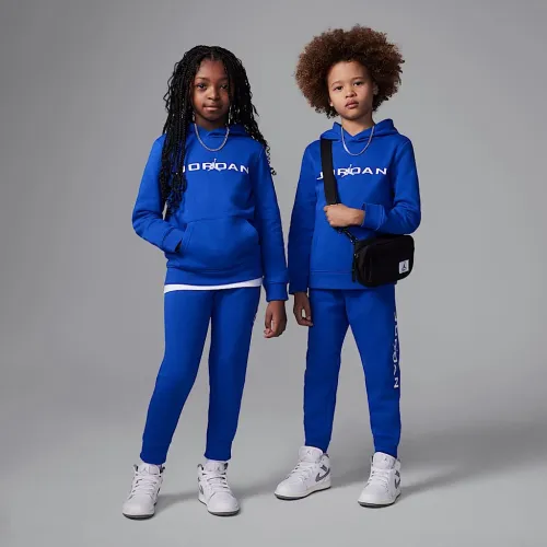 Nike Jordan Little детские 2-Piece Baseline Pullover Толстовка с капюшоном набор синий