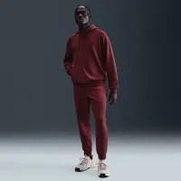 Nike Primary Fleece мужские Dri-FIT UV Pullover Performance Толстовка с капюшоном цвет красный