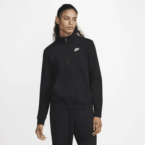 Nike Sportswear Club Fleece женская 1/2-Zip свитшот цвет черный
