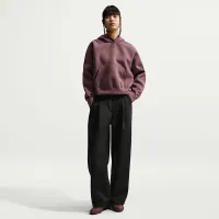 Nike Sportswear женская оверсайз Fleece Pullover Толстовка с капюшоном цвет фиолетовый