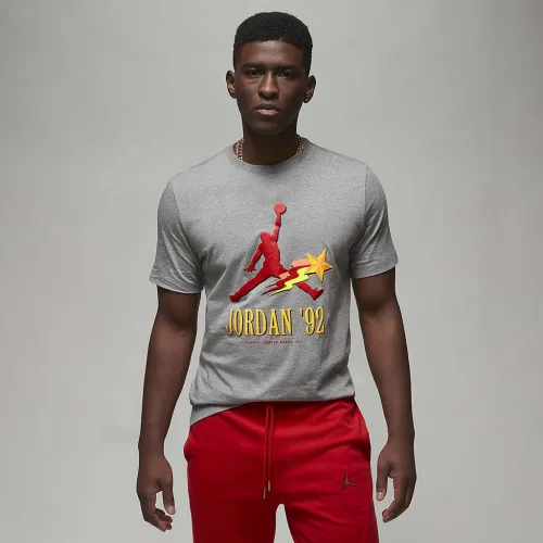 Nike Jordan чоловічі футболка колір сірий