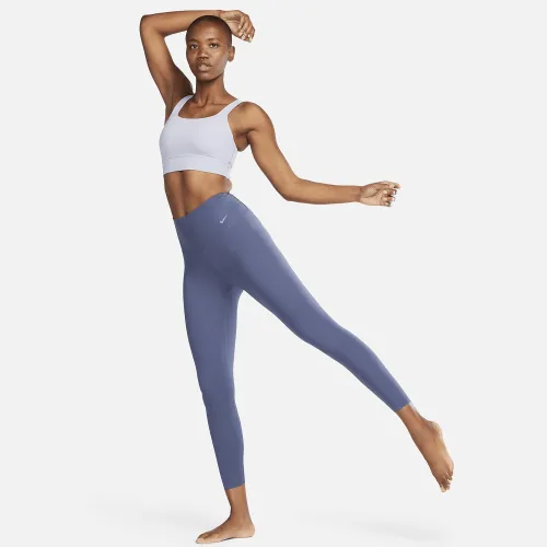 Nike Zenvy жіноча Gentle-Support З високою талією 7/8 лосіни блакитний