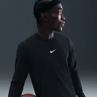 Nike чоловічі баскетбольні Long-Sleeve футболка колір чорний