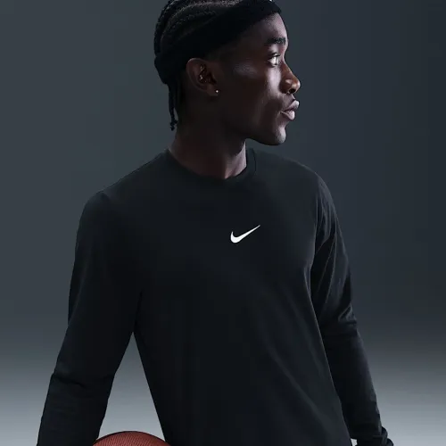 Nike чоловічі баскетбольні Long-Sleeve футболка колір чорний