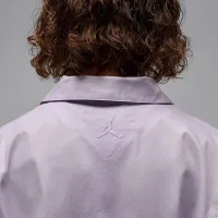 Nike Jordan жіноча Short-Sleeve Woven Top колір фіолетовий