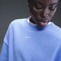 Nike Sportswear Phoenix Fleece жіноча Over-оверсайз Crew-Neck світшот блакитний