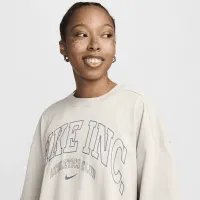 Nike Sportswear Essential жіноча оверсайз футболка колір сірий