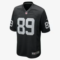 Brock Bowers Las Vegas Raiders мужские Nike NFL Game Jersey цвет черный