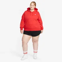Nike Sportswear Club Fleece жіноча Pullover Толстовка з капюшоном (великі розміри) колір червоний