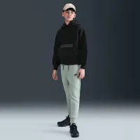 Nike Sportswear Tech Fleece Big детские (для мальчиков) оверсайз Pullover Толстовка с капюшоном цвет черный