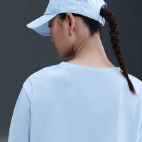 Nike жіноча Dri-FIT Cropped Long-Sleeve футболка блакитний