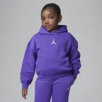 Nike Jordan Icon Play Pullover Толстовка с капюшоном Little Kids Толстовка с капюшоном цвет фиолетовый