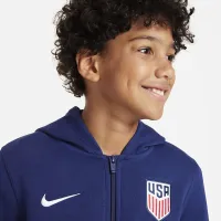 Nike U.S. Club Fleece Big детские Full-Zip Толстовка с капюшоном синий