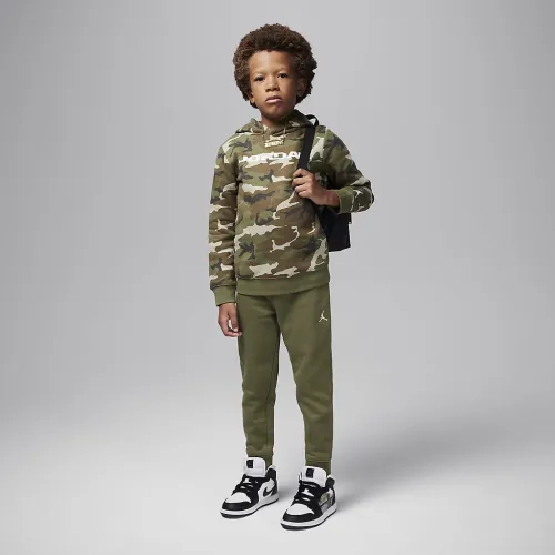 Nike Jordan Little дитячі MVP Camo Fleece 2-Piece Pullover Толстовка з капюшоном комплект колір зелений