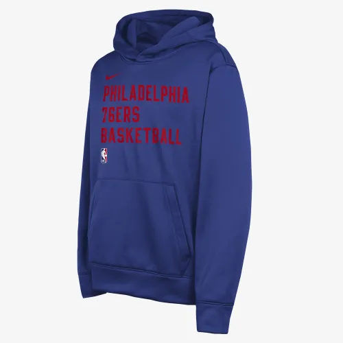 Philadelphia 76ers Big дитячі Nike Dri-FIT NBA Pullover Толстовка з капюшоном блакитний