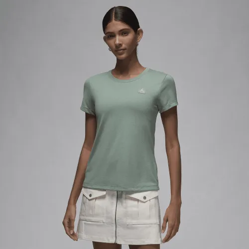 Nike Jordan Essentials жіноча Slim Short-Sleeve футболка колір зелений