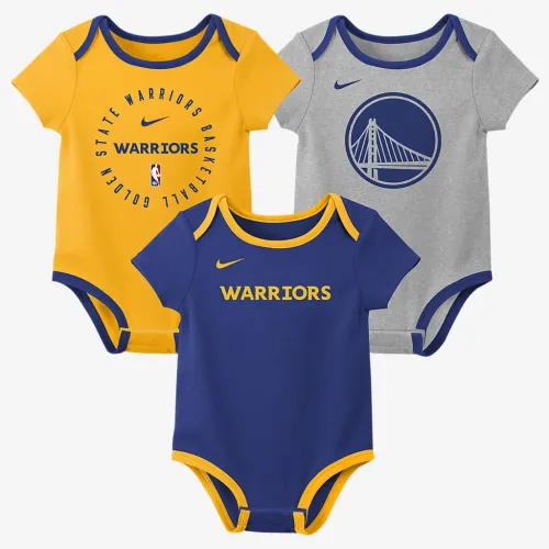 Golden State Warriors Baby Nike NBA 3 пары Bodysuit набор Yellow