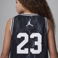Nike Jordan23 Big дитячі Printed Jersey колір чорний