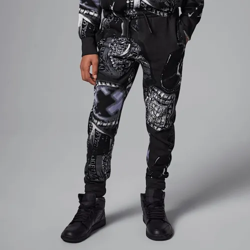 Nike Jordan MVP Big детские Fleece Printed Pants цвет черный