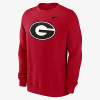 Georgia Bulldogs Primetime Everколір зелений Logo чоловічі Nike College Pullover Crew колір червоний