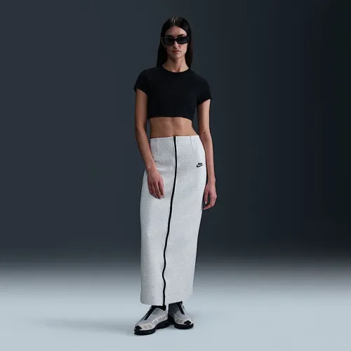 Nike Sportswear Tech Fleece женская Slim Maxi юбка цвет серый