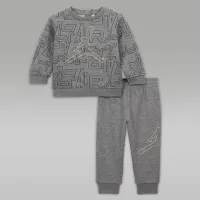 Nike Jordan Take Flight колір чорний and Gold Crew комплект Baby 2-Piece комплект колір сірий