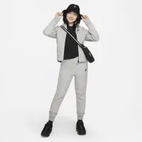 Nike Sportswear Tech Fleece Big дитячі (Girls') Full-Zip Толстовка з капюшоном колір сірий