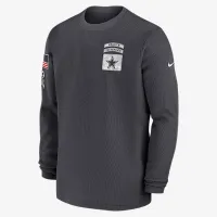 Dallas Cowboys Salute to Service Edge Lockup мужские Nike NFL Long-Sleeve Top цвет серый