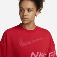Nike Dri-FIT Get Fit жіноча French Terry Graphic Crew-Neck світшот колір червоний