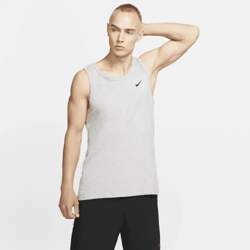 Nike Dri-FIT мужские тренировочные Tank цвет серый