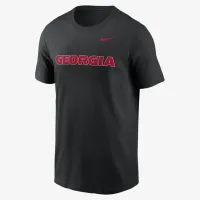 Georgia Bulldogs Primetime Wordmark мужские Nike College футболка цвет черный