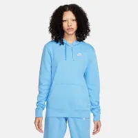 Nike Sportswear Club Fleece женская Pullover Толстовка с капюшоном синий